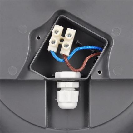 Вуличний світлодіодний стельовий світильник з датчиком SIENA LED/20W/230V 4000K діаметр 23 см IP54
