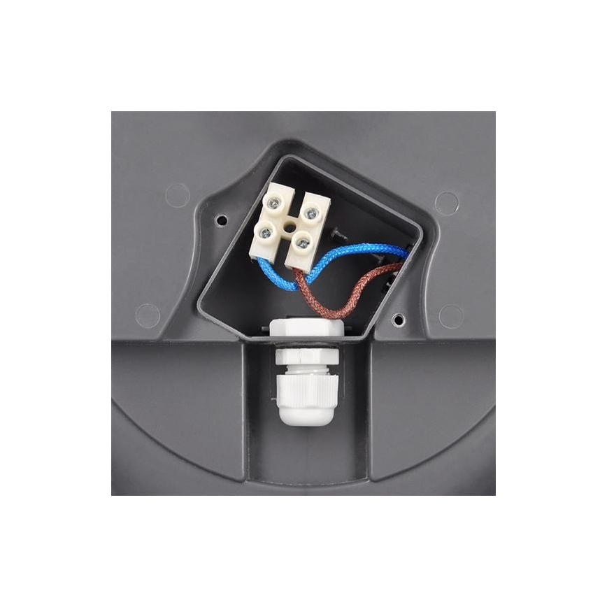 Вуличний світлодіодний стельовий світильник з датчиком SIENA LED/20W/230V 4000K діаметр 23 см IP54