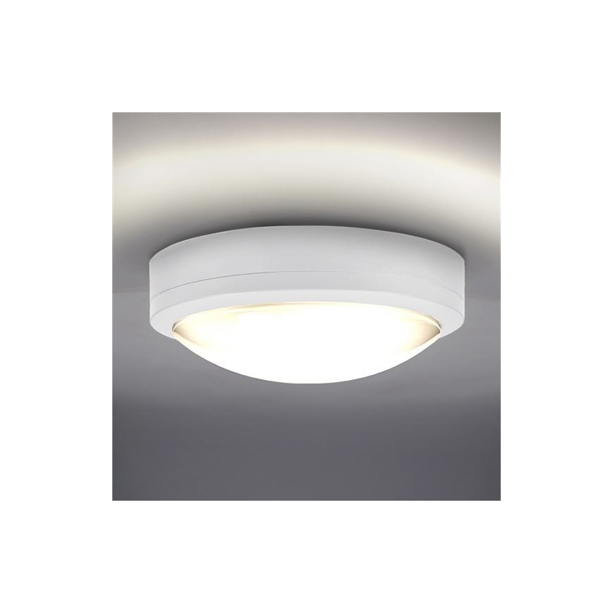 Вуличний світлодіодний стельовий світильник SIENA LED/20W/230V IP54 діаметр 23 см білий