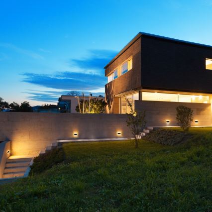 Вуличний світлодіодний настінний світильник MODENA LED/12W/230V 3000/4000/6000K IP54 чорний