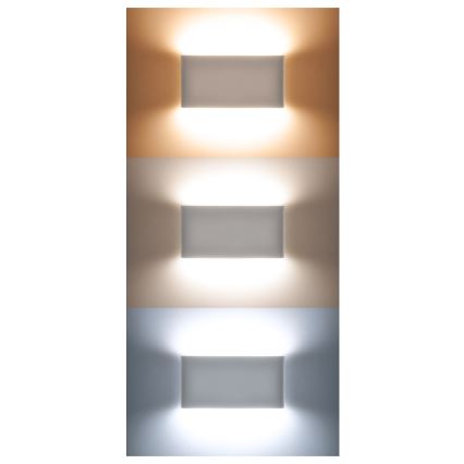 Вуличний світлодіодний настінний світильник MODENA LED/12W/230V 3000/4000/6000K IP54 чорний