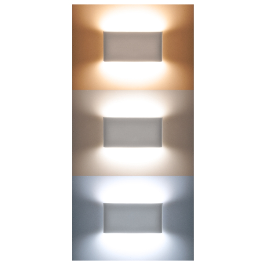 Вуличний світлодіодний настінний світильник MODENA LED/12W/230V 3000/4000/6000K IP54 чорний