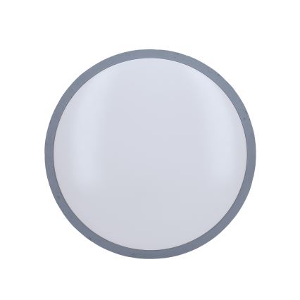 Світлодіодний стельовий світильник з регулюванням яскравості GREY LED/48W/230V 3000-6500K сірий діаметр 38 см + пульт дистанційного керування