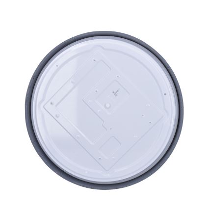 Світлодіодний стельовий світильник з регулюванням яскравості GREY LED/48W/230V 3000-6500K сірий діаметр 38 см + пульт дистанційного керування