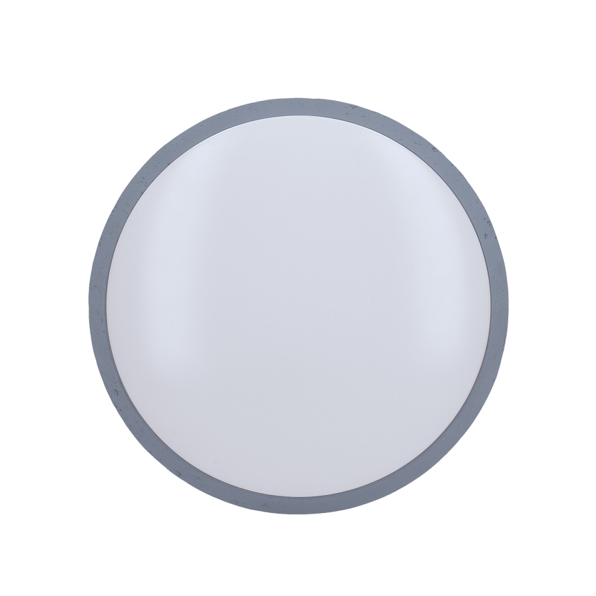 Светодиодный потолочный светильник с регулированием яркости GREY LED/48W/230V 3000-6500K серый диаметр 38 см + дистанционное управление
