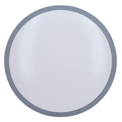 Світлодіодний стельовий світильник з регулюванням яскравості GREY LED/60W/230V 3000-6500K сірий діаметр 49 см + пульт дистанційного керування