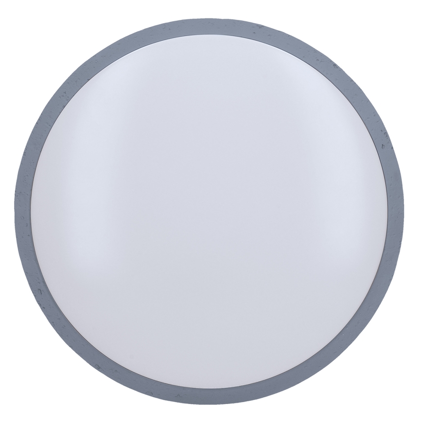 Світлодіодний стельовий світильник з регулюванням яскравості GREY LED/60W/230V 3000-6500K сірий діаметр 49 см + пульт дистанційного керування