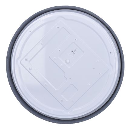 Світлодіодний стельовий світильник з регулюванням яскравості GREY LED/60W/230V 3000-6500K сірий діаметр 49 см + пульт дистанційного керування