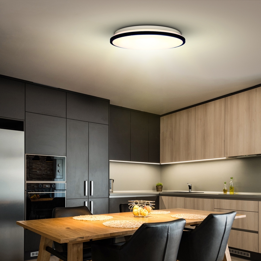 Светодиодный потолочный светильник с регулированием яркости JAMIL LED/48W/230V 3000-6500K черный + дистанционное управление