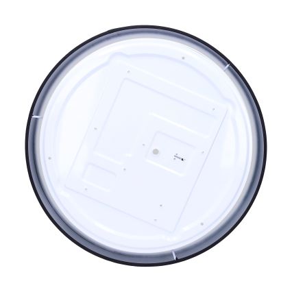 Світлодіодний стельовий світильник з регулюванням яскравості PENLEY LED/48W/230V 3000-6500K діаметр 40 см чорний + пульт дистанційного керування