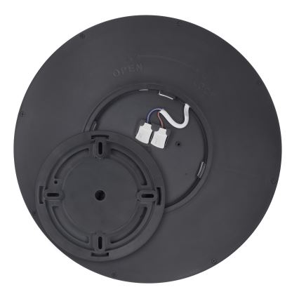 Світильник стельовий світлодіодний димований ESTELA LED/36W/230V діам.30 см чорний + дистанційне керування