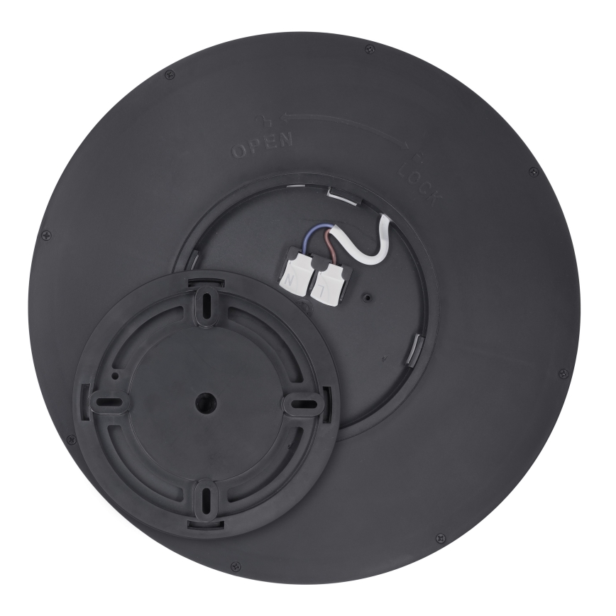 Світильник стельовий світлодіодний димований ESTELA LED/36W/230V діам.30 см чорний + дистанційне керування