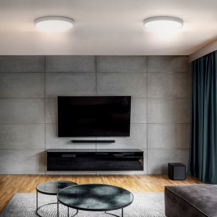 Светодиодный потолочный светильник с регулированием яркости ESTELA LED/36W/230V диаметр 30 см белый + дистанционное управление