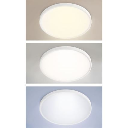 LED диммируемый потолочный накладной/подвесной светильник LED/50 Вт/230 В 3000–6500 К + пульт дистанционного управления