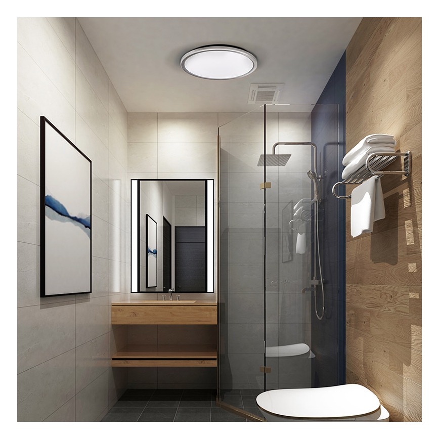 LED-потолочный светильник для ванной комнаты ACATE LED/18W/230V 3000/4000/6000K Ø 22 см IP54
