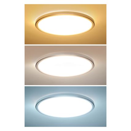 LED-стельовий світильник для ванної кімнати ACATE LED/18W/230V 3000/4000/6000K діаметр 22 см IP54