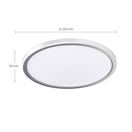LED-стельовий світильник для ванної кімнати ACATE LED/18W/230V 3000/4000/6000K діаметр 22 см IP54