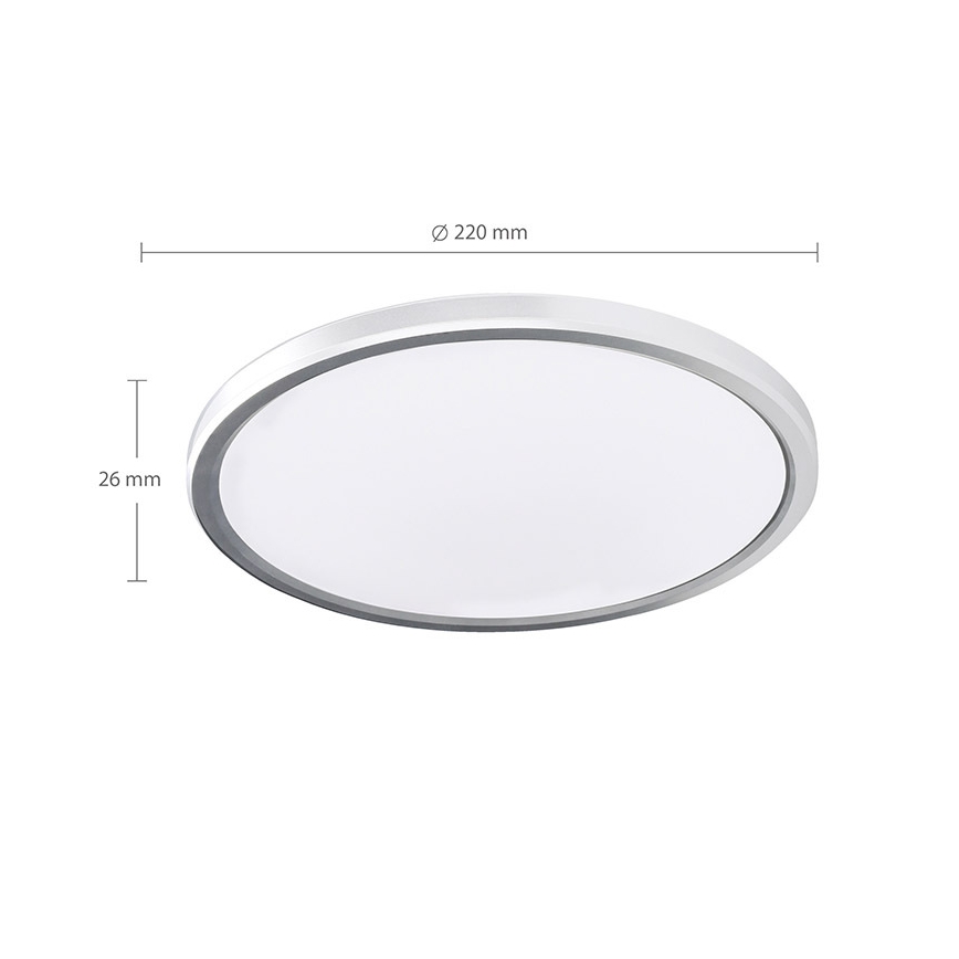 LED-стельовий світильник для ванної кімнати ACATE LED/18W/230V 3000/4000/6000K діаметр 22 см IP54