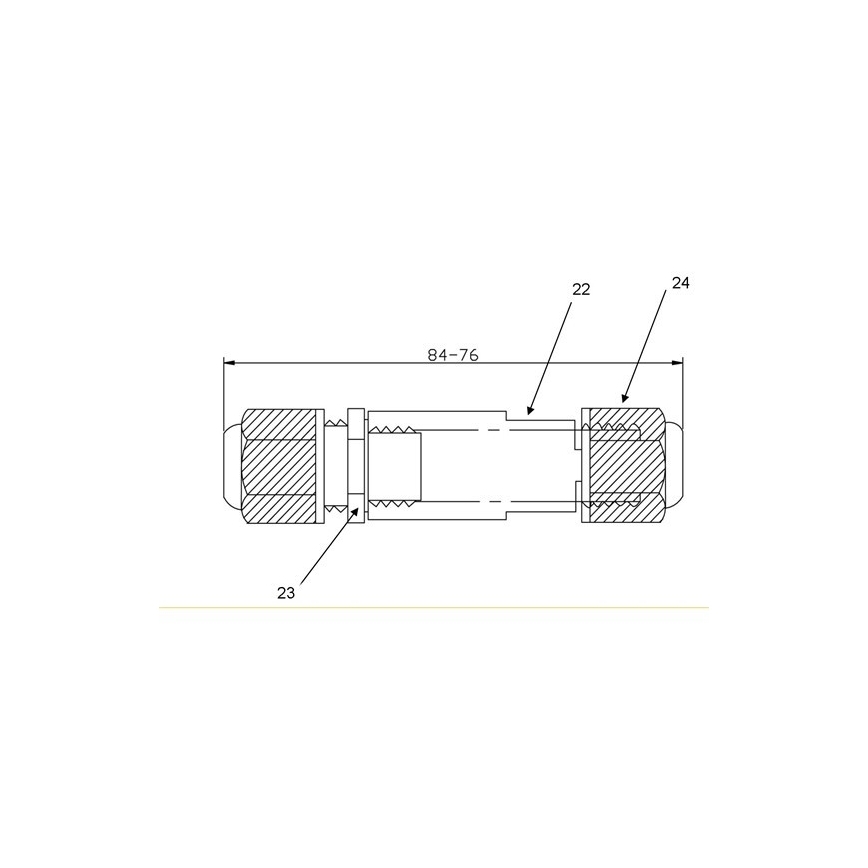 Роз'єм для кабелів 450V AC/10A IP68