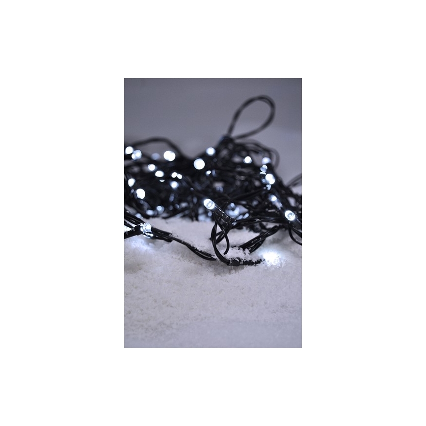 LED уличная гирлянда 100 LED/8 режимов IP44 13 м холодный белый