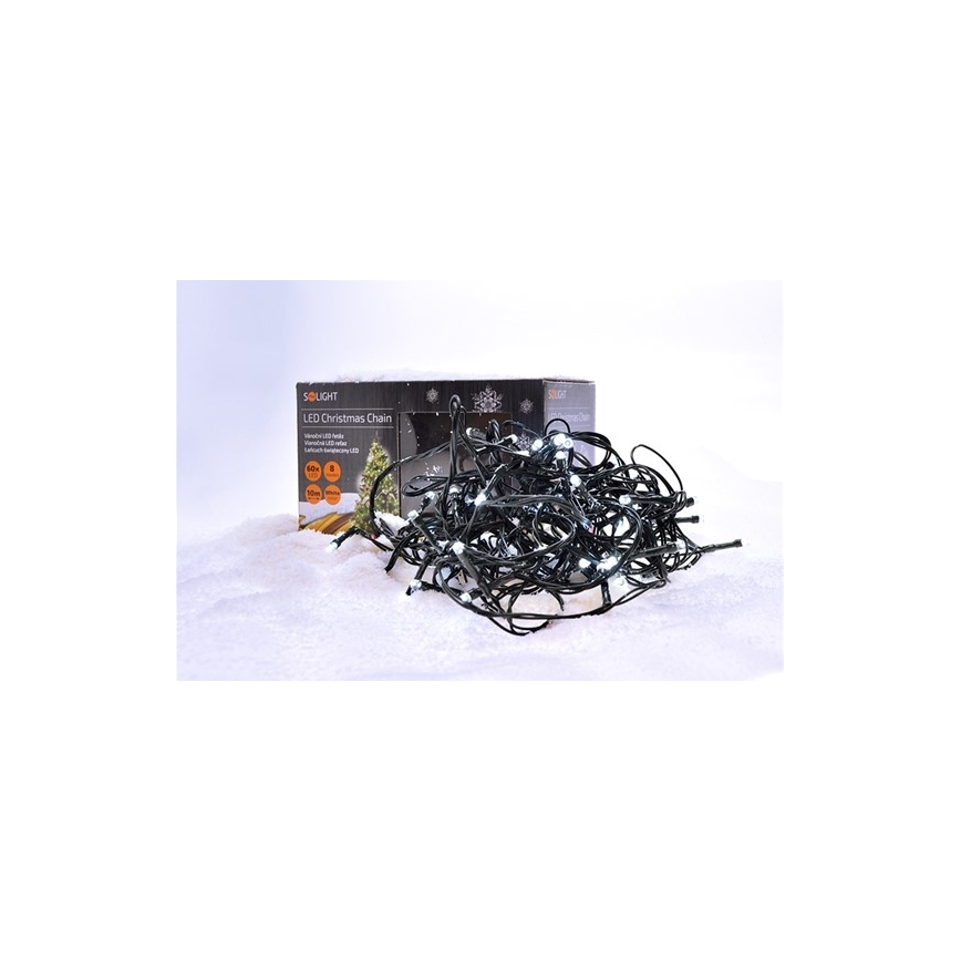LED уличная гирлянда 100 LED/8 режимов IP44 13 м холодный белый