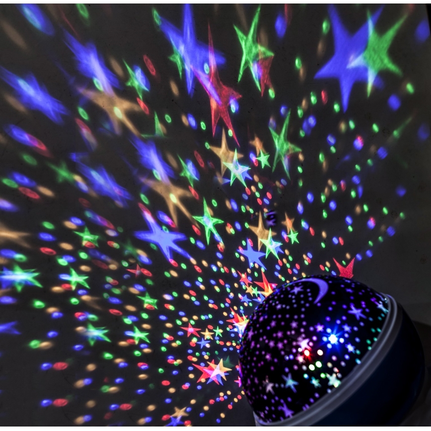 Светодиодный рождественский проектор USB 4xAAA