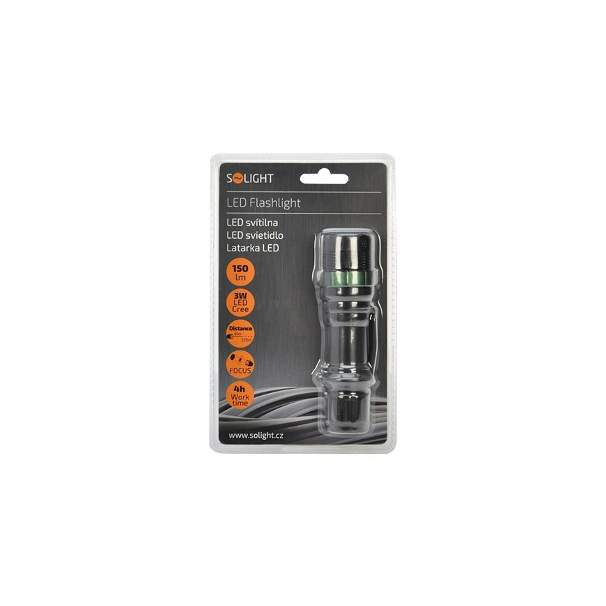 Светодиодный фонарь LED/3W/3xAAA