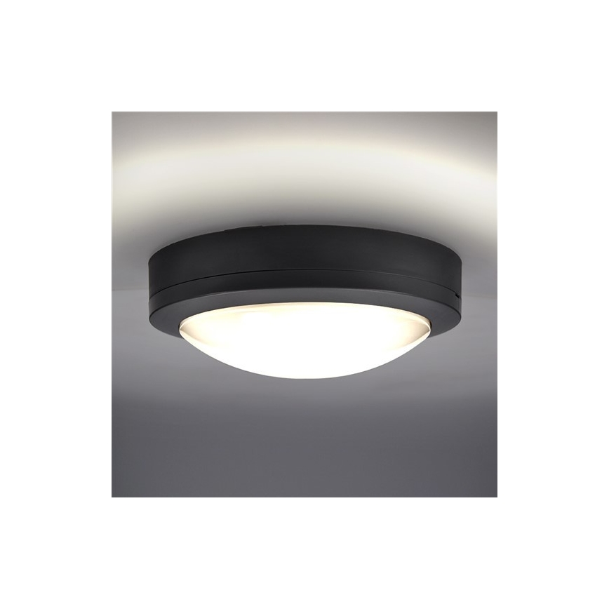 Светодиодный уличный потолочный светильник LED/13W/230V IP54 антрацит