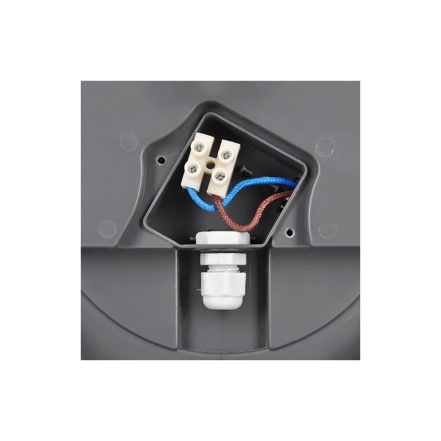 Светодиодный уличный потолочный светильник LED/13W/230V IP54 антрацит