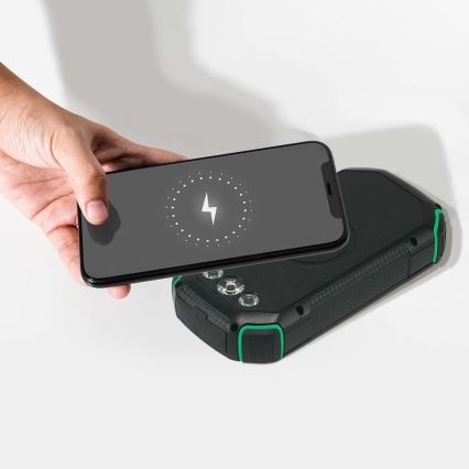 Солярний павербанк із ліхтариком Power Delivery 30000mAh/20W/5V чорний