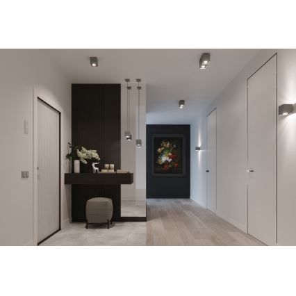 Точковий світильник QUAD 1 1xGU10/10W/230V сірий