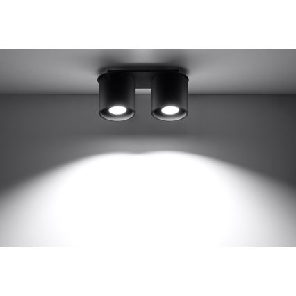 Точковий світильник ORBIS 2 2xGU10/40W/230V чорний
