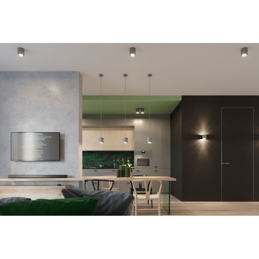 Точковий світильник ORBIS 2 2xGU10/40W/230V сірий