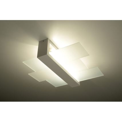 Потолочный светильник FENIKS 2 2xE27/60W/230V береза/бук/белый
