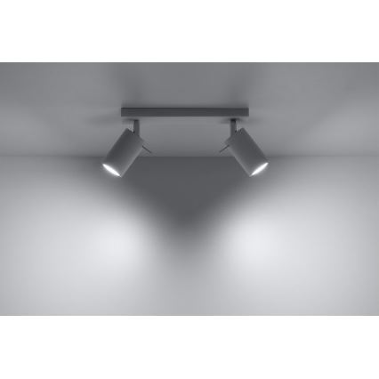 Точечный светильник RING 2 2xGU10/10W/230V белый
