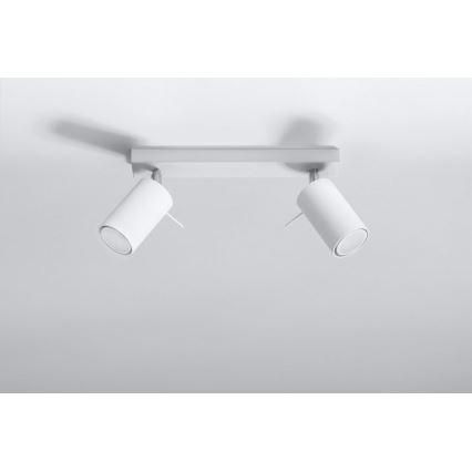 Точечный светильник RING 2 2xGU10/10W/230V белый