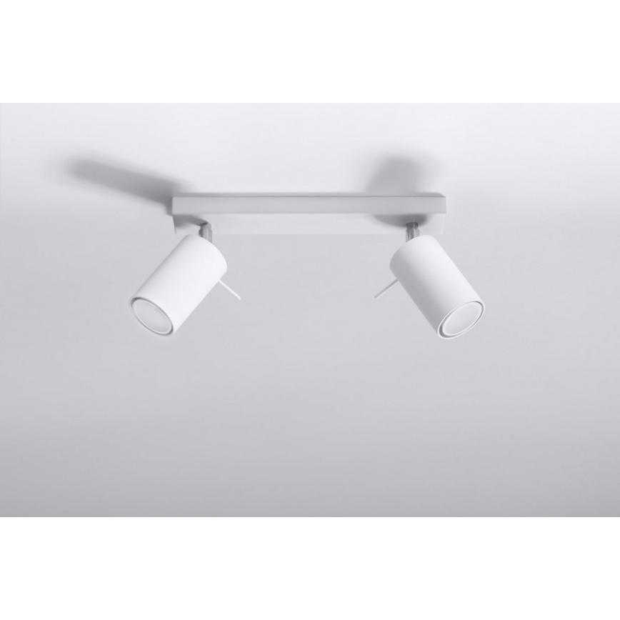 Точечный светильник RING 2 2xGU10/10W/230V белый