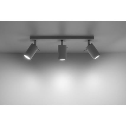 Точечный светильник RING 3 3xGU10/10W/230V белый