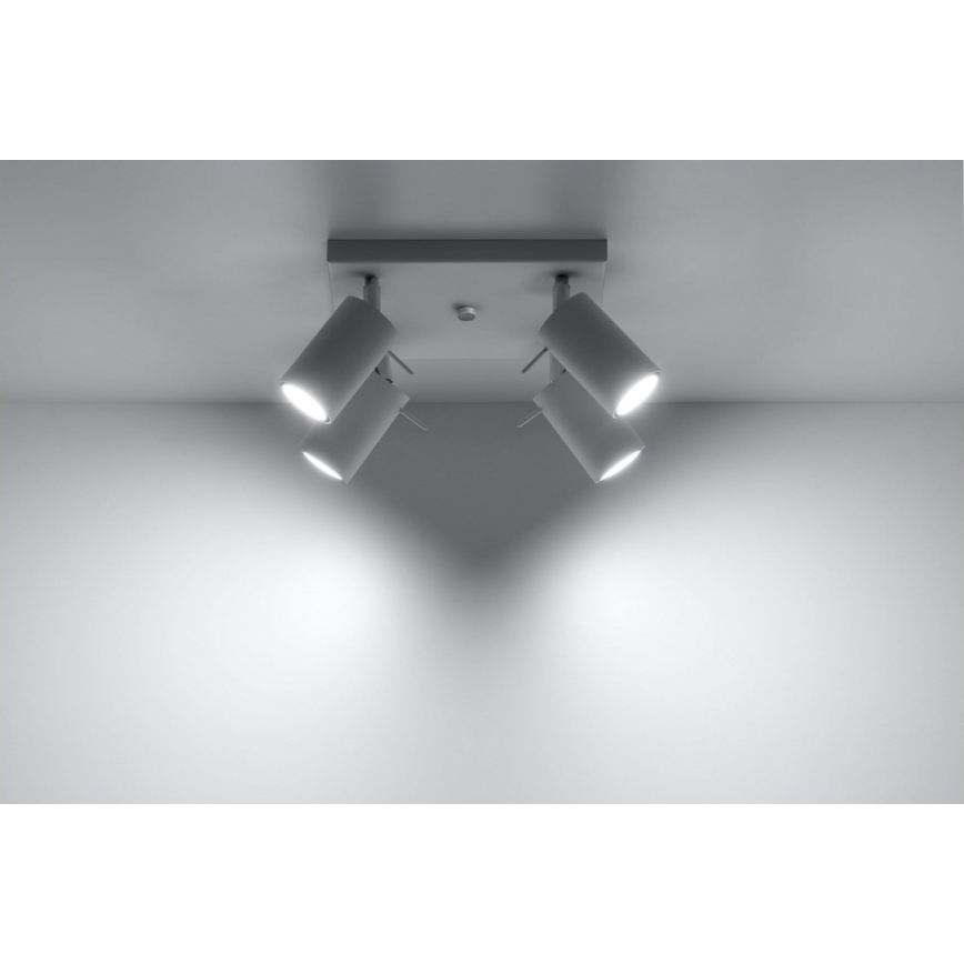 Точечный светильник RING 4 4xGU10/10W/230V белый