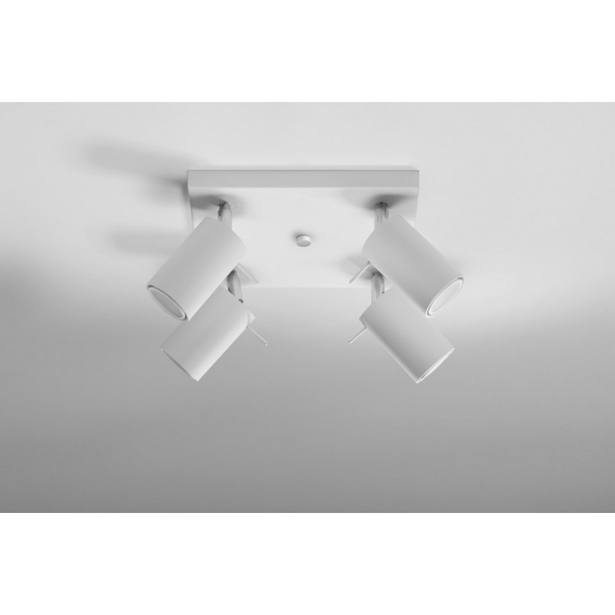 Точковий світильник RING 4 4xGU10/10W/230V білий