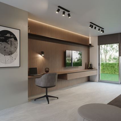 Точковий світильник RING 4 4xGU10/10W/230V чорний