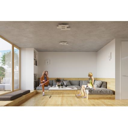 Потолочный светильник FABIANO 3xE27/60W/230V белый/блестящий хром