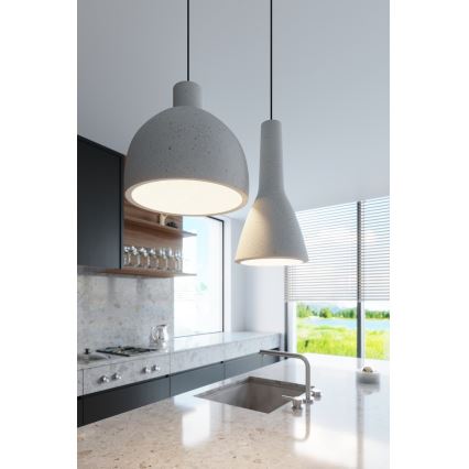 Подвесная люстра EMPOLI 1xE27/15W/230V бетон