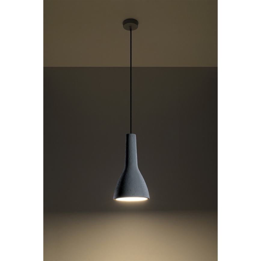 Подвесная люстра EMPOLI 1xE27/15W/230V бетон