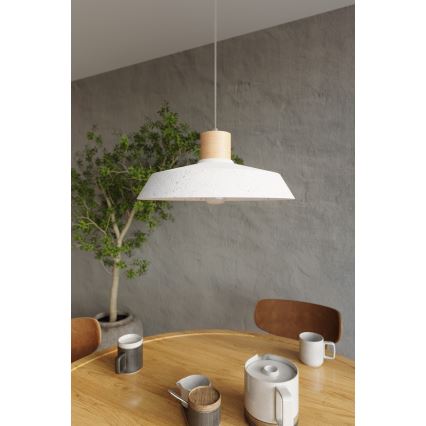 Подвесная люстра AFRA 1xE27/60W/230V серый/бук