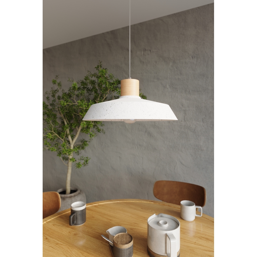 Подвесная люстра AFRA 1xE27/60W/230V серый/бук