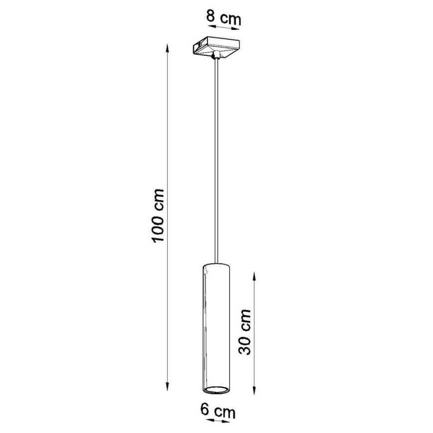 Подвесная люстра LAGOS 1 1xGU10/10W/230V белый