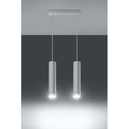 Подвесная люстра LAGOS 2 2xGU10/10W/230V белый