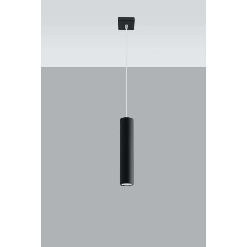 Підвісна люстра LAGOS 1 1xGU10/10W/230V чорний