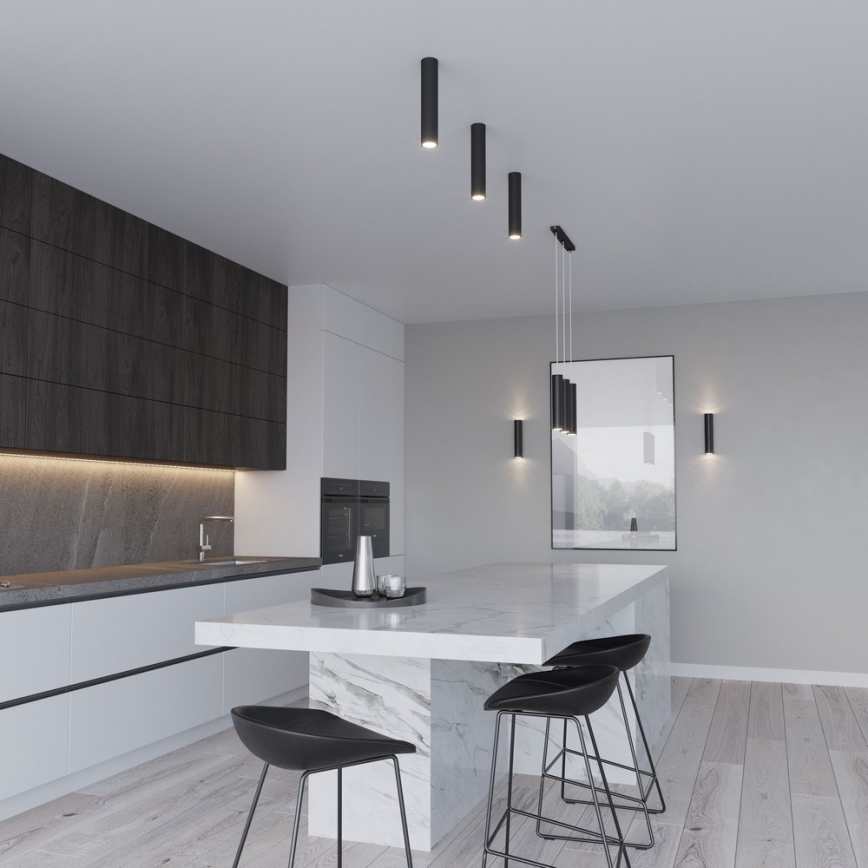 Підвісна люстра LAGOS 2 2xGU10/10W/230V чорний